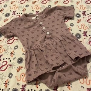 Kate quinn purple cats skirted bodysuit